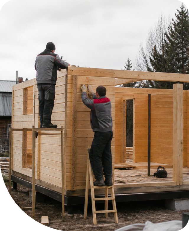 Строительство построек из бруса под ключ в Кунгуре недорого